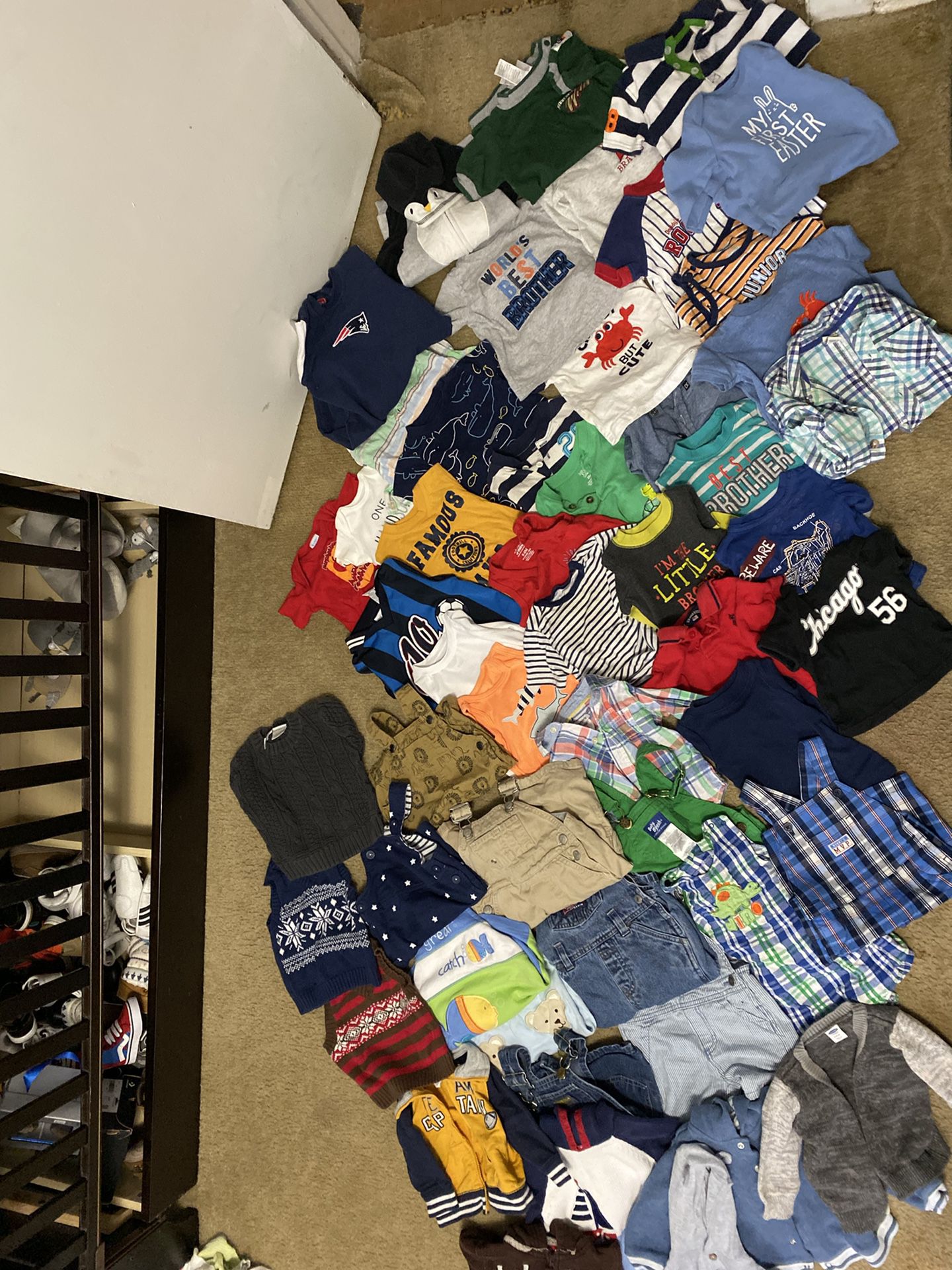 Bundle of baby boy clothes