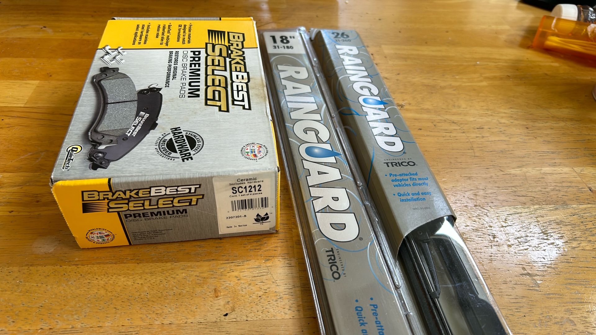 SC1212 Brake Best Select Premium Disc Brake Pads W/ Windshield Wipers (18” 31-180 and 26” 31-260)