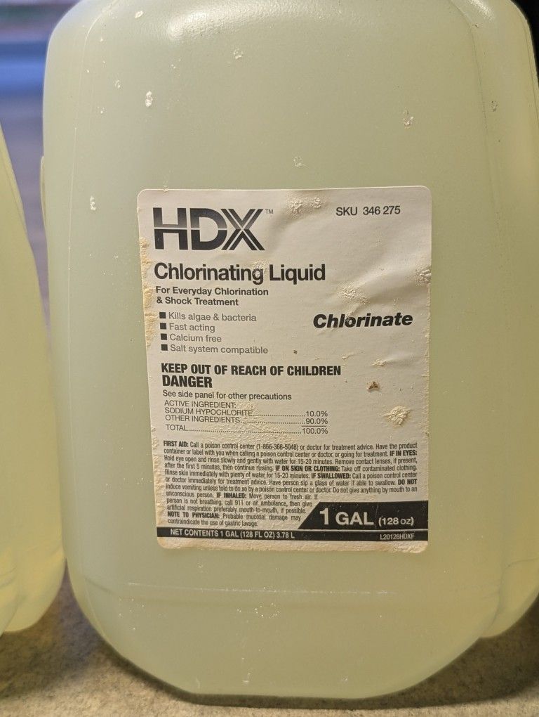 Chlorinating Liquid .  Cloro Para Piscina.
