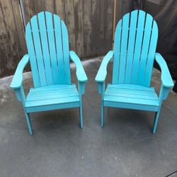Wood Adirondack Chairs Teal