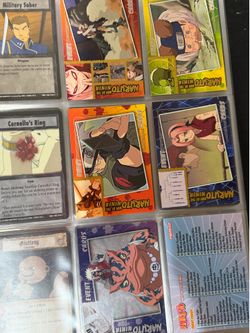 Naruto & Fullmetal Alchemist Trading Cards Lot