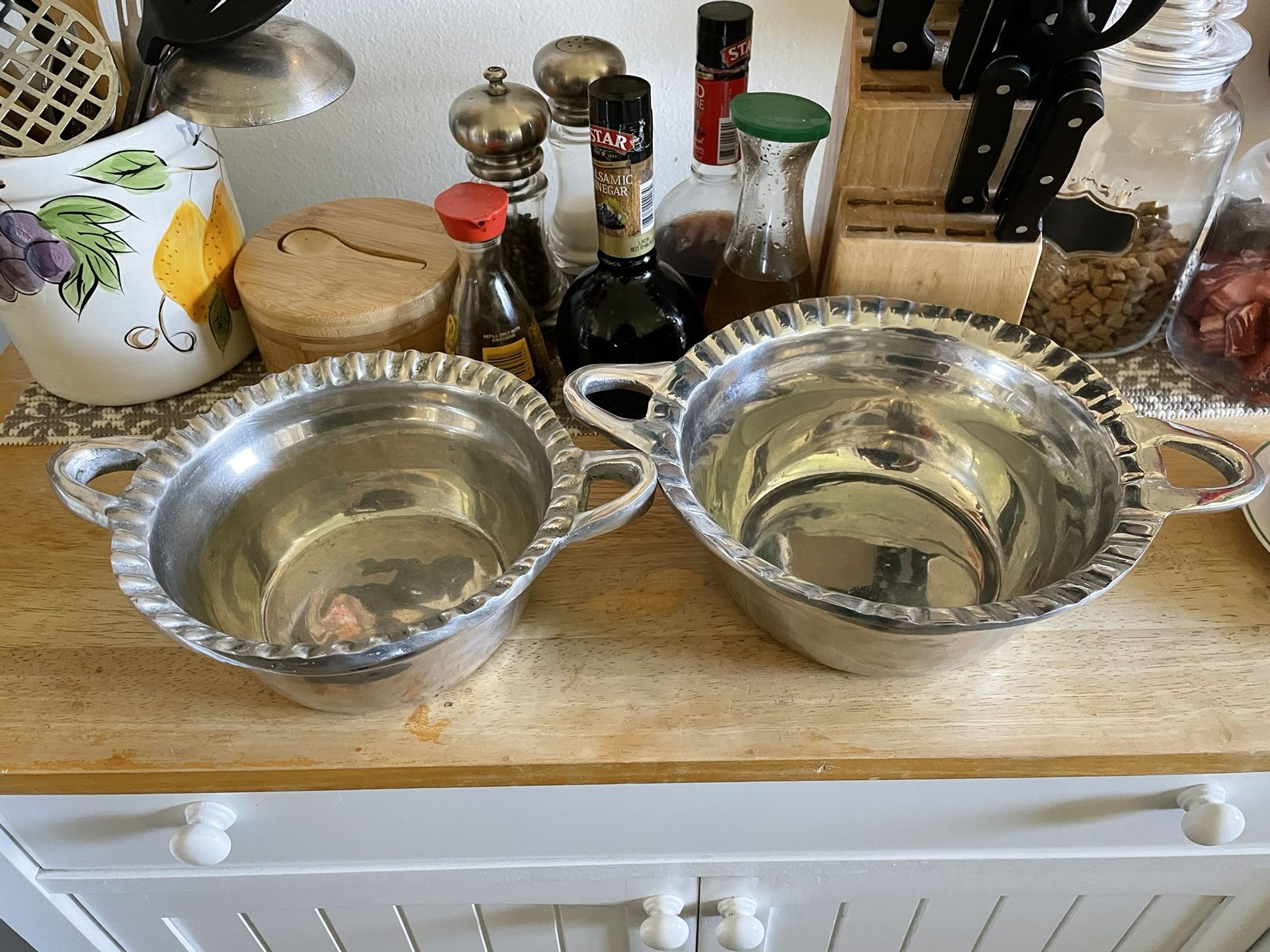 Vintage Hammered Bowls