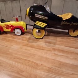 Kiddie  Car And Kiddie Pedal Fighter  Plane 