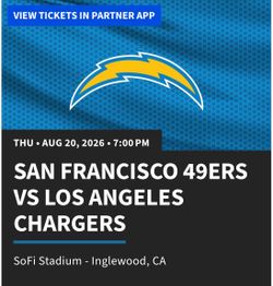 49ERS VS CHARGERS
