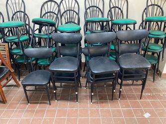 7 Black Chairs Restaurant Office (All 7 for $20)
