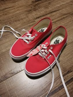Authentic red vans
