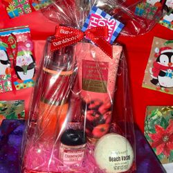 Merry Christmas Champagne Apple & Honey Gift Set 