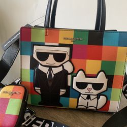 Colorful Checkered Tote