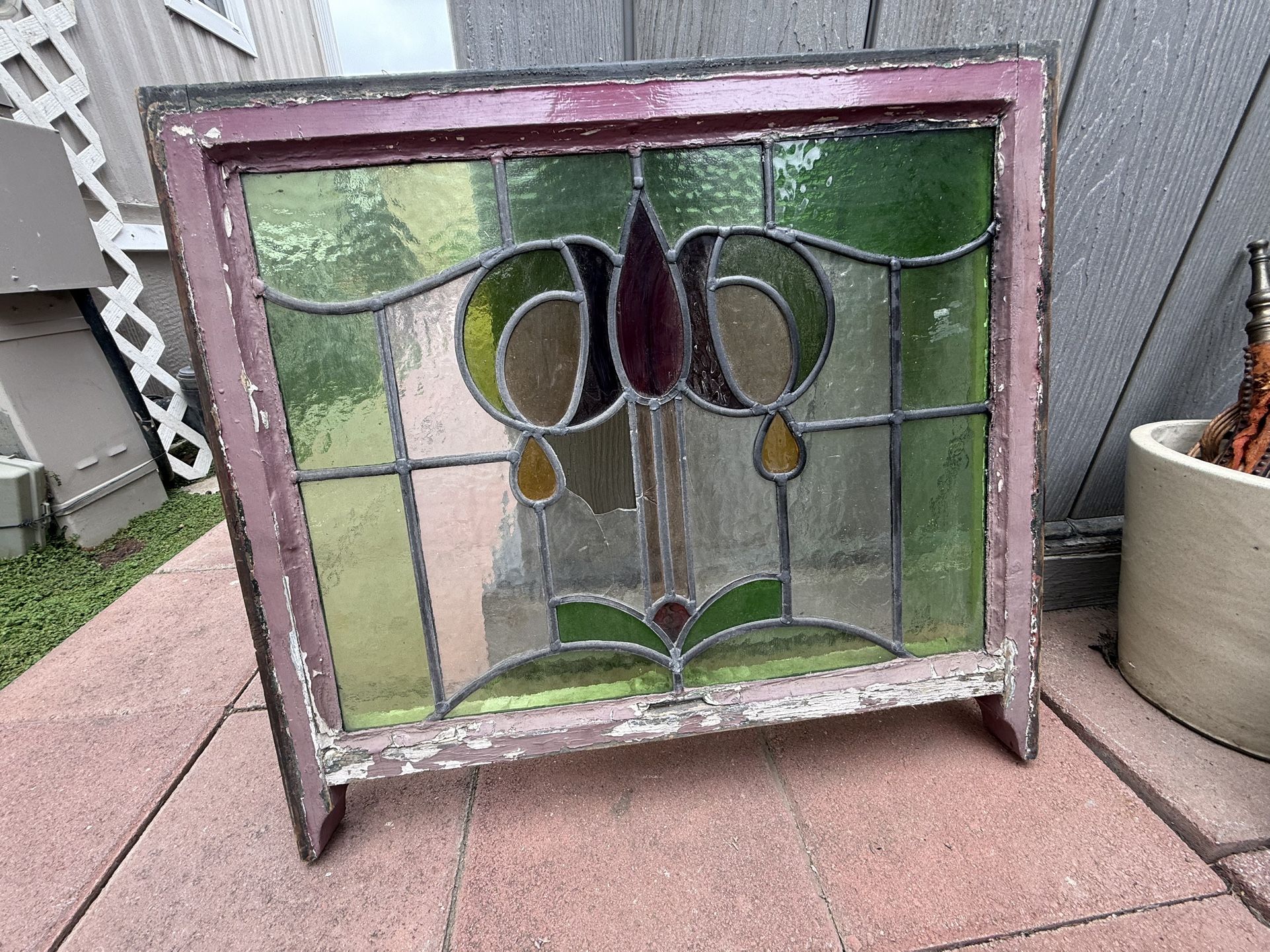 Antique Stained Glass Window