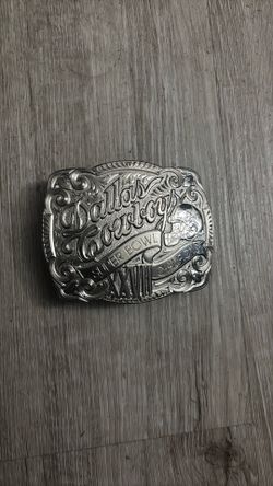 Limited edition silver plate DALLAS COWBOYS AUTHENTIC BALFOUR SUPERBOWL XXVII 27 BELT BUCKLE (0691/5000)