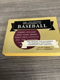 1956 Vest Pocket Encyclopedia of Baseball 