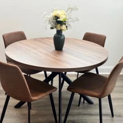 Modern 5 Piece Dining Table Set 