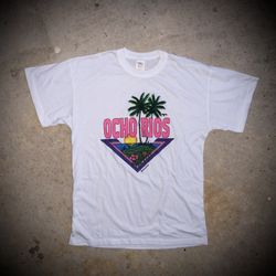 Men’s Ocho Rios White Tshirt Medium