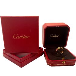 Designer Love Ring - Gold Size 7 - With Box, Brand New