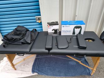Portable massage table and accessories