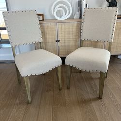 Set of two dining chairs