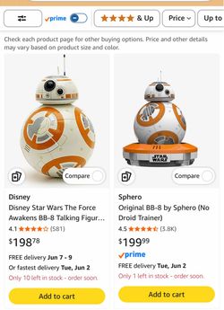 Sphero Star Wars BB-8 Droid with Charging Base – $65 OBO