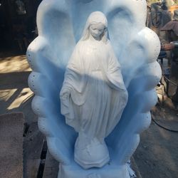 Virgen Maria Y Respaldo