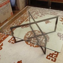 Glass-Top Coffee Table