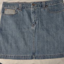 Jean Skirt Size 12 Like New By Tommy Hilfiger 