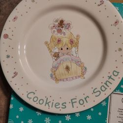 Precious Moments Christmas Cookie Plate 