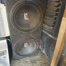MTX 12” Subs With Box-We can test them out here at my house-Thanks for looking-Im 15 minutes from the Outlet Mall-Thanks For Looking También Habló Esp