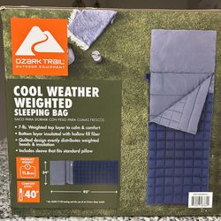 Cool Weather Weighted Sleeping Bag