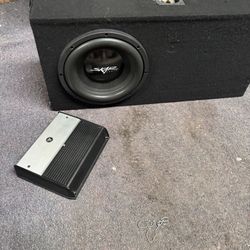 JL Audio XD600 1v2 Mono Amp With 10” Skar Sub And Box.  Make Offer!!