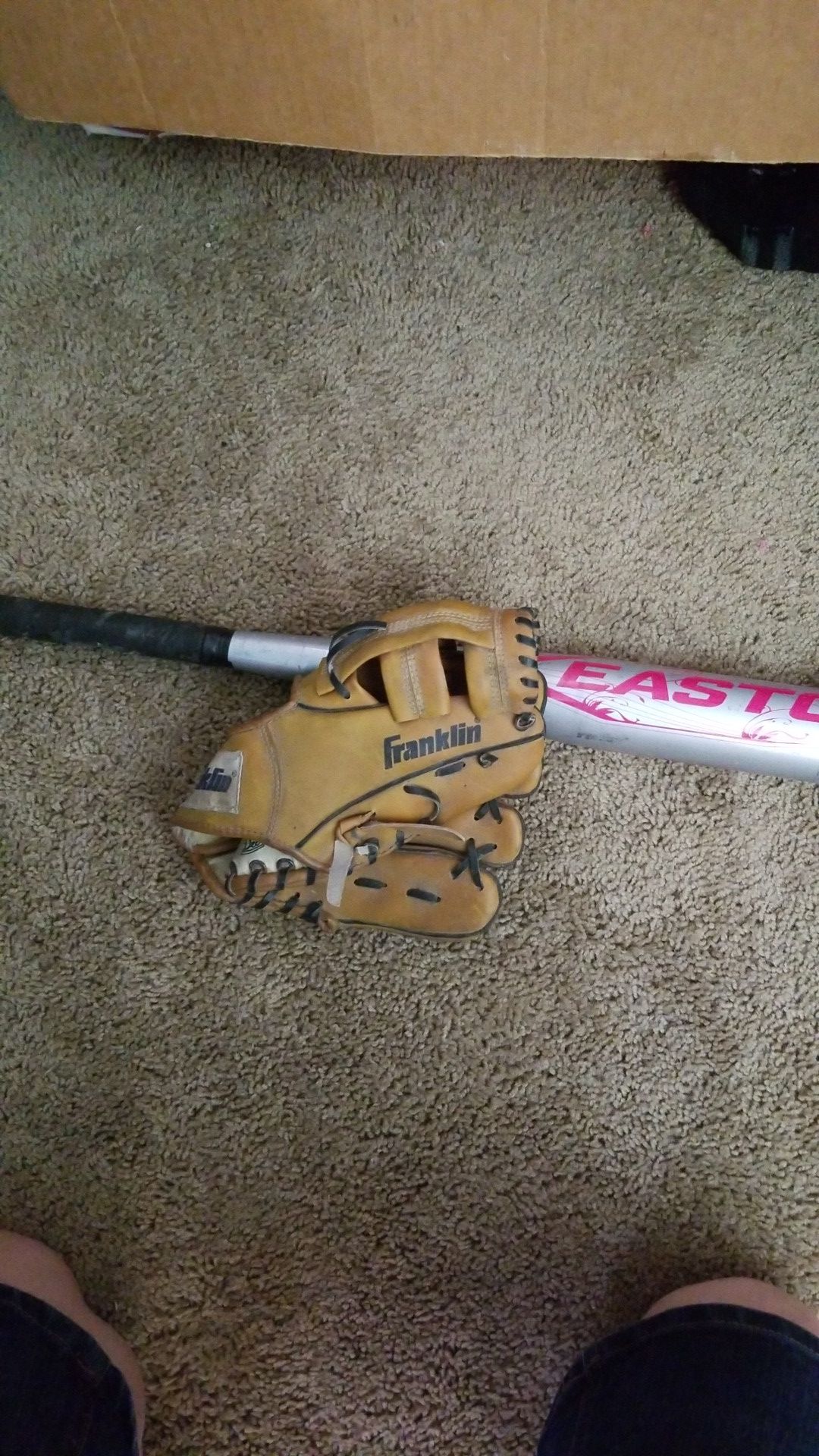 baseball bat n glove