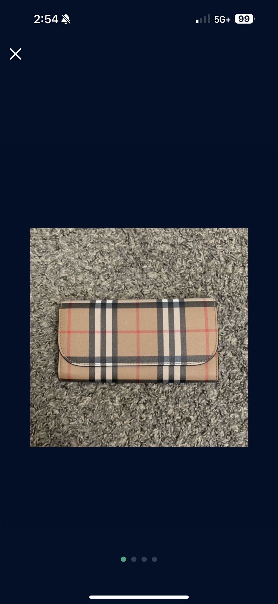 Authentic Burberry Wallet