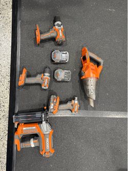 RIDGID 18V Tool Bundle Includes