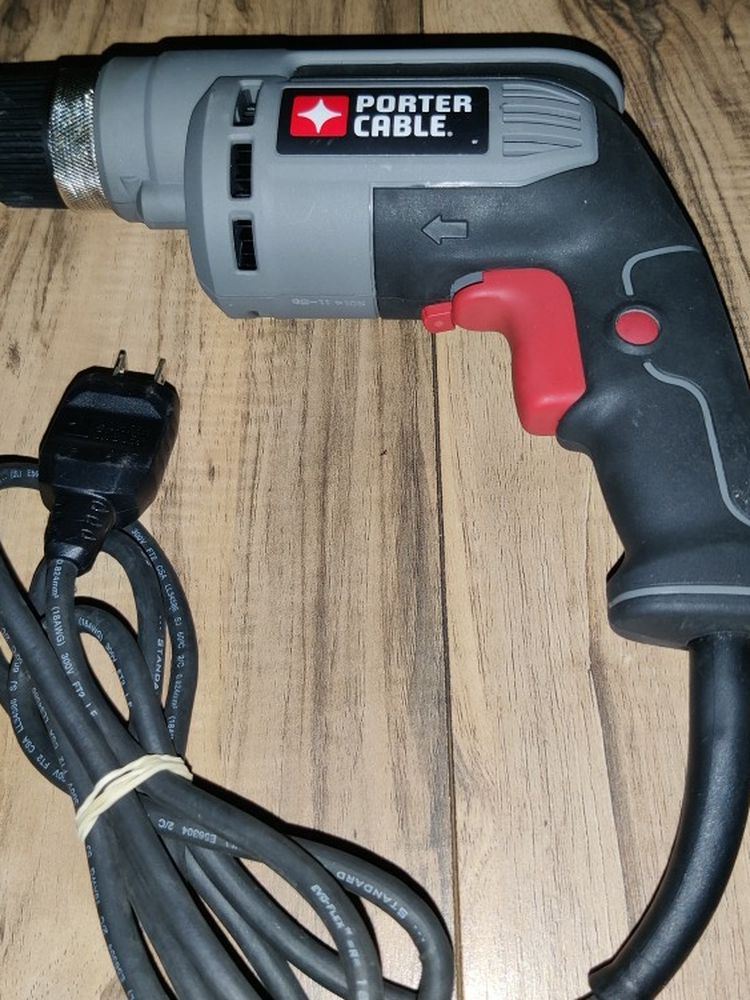 PORTER-CABLE Corded Drill, Variable Speed, 6-Amp, 3/8-Inch (PC600D)