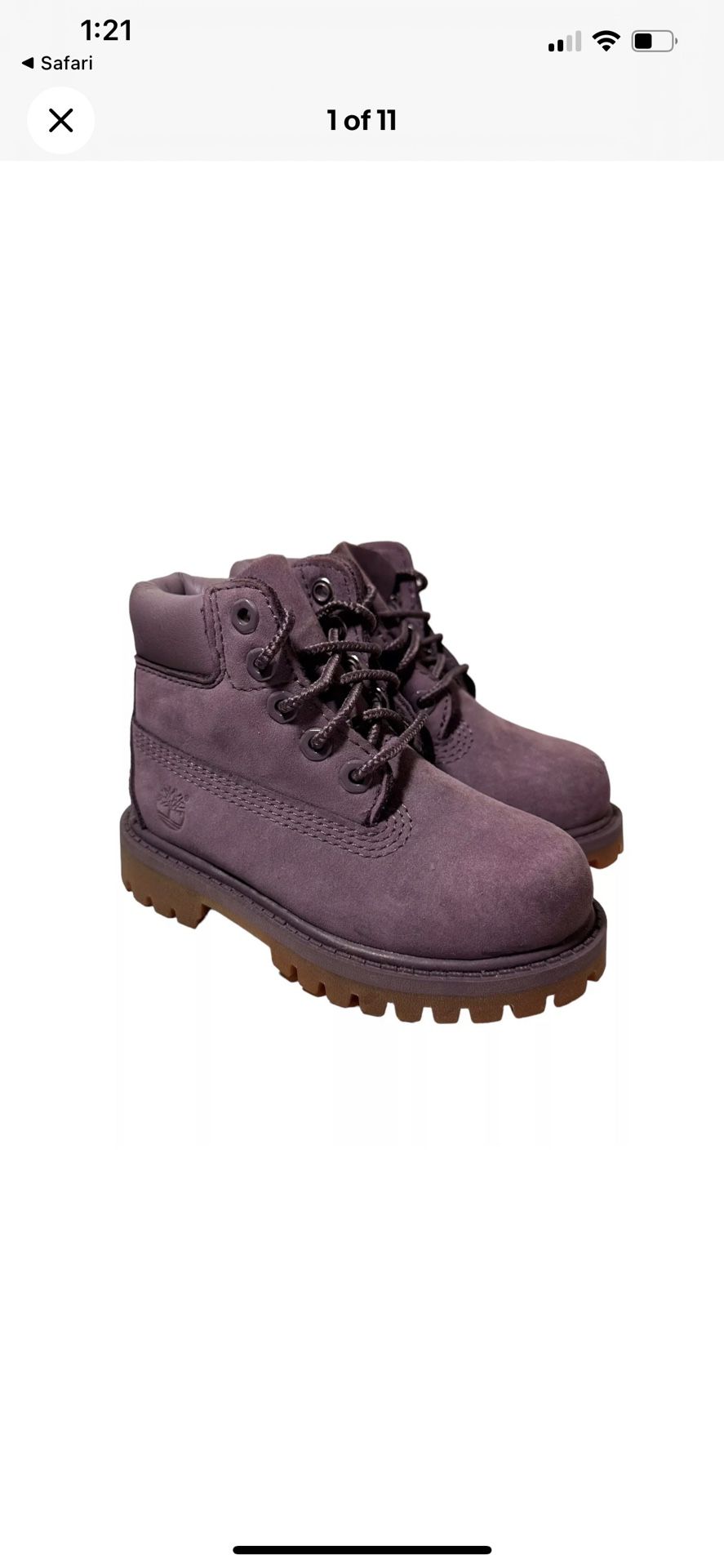 Girls Toddler Size 8 Timberland Boots 