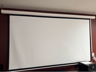 Projector and 100 inch screen