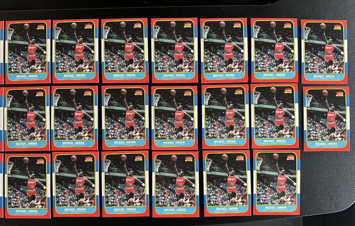 Michael Jordan 1986 Fleer Rookie Reprints $12 Each