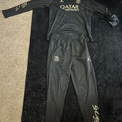PSG TRACKSUIT (BLACK AND GOLD)