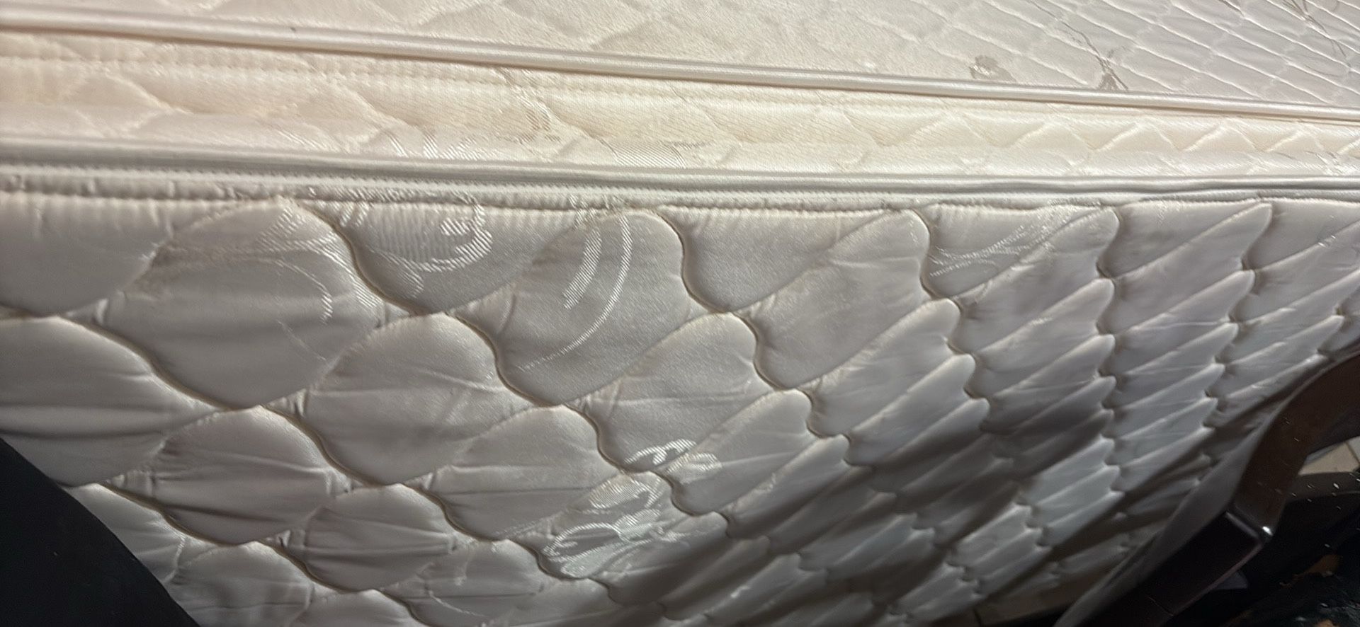 Twin Mattress And Box Spring And Frame No Stains