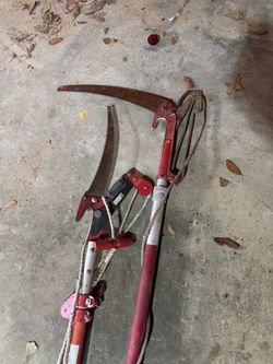 Pair of Extension Tree Pruners - Pole Saws with Rope Loppers