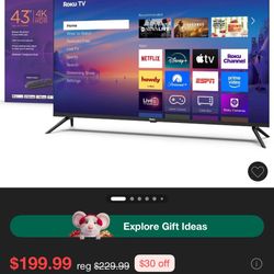 Roku Tv 43” 