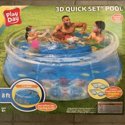 Play Day 3D Quick Set Swimming Pool