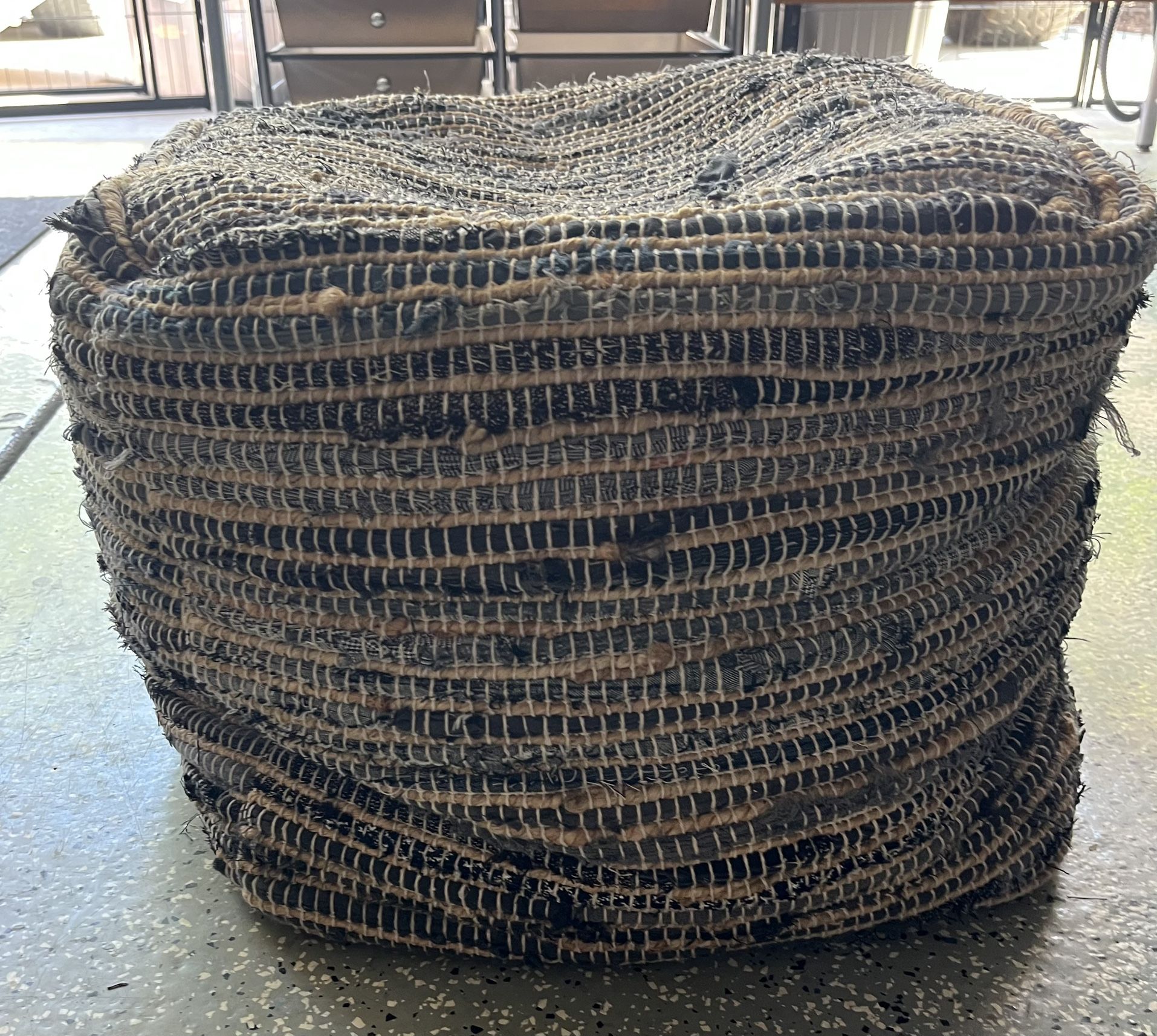 Absalom Hemp Pouf