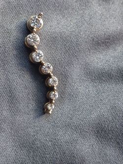 Gold Journey Diamond Drop Pendant