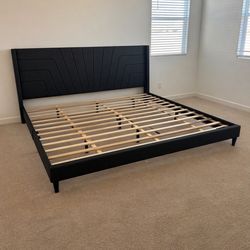 Platform king size bed frame