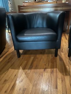 Ikea tullsta faux leather chairs
