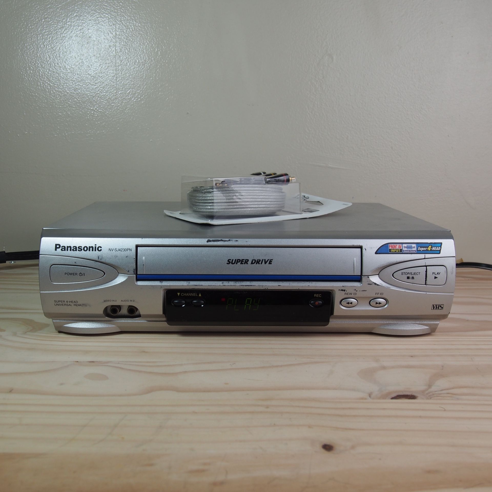 Panasonic VHS VCR NV-SJ4230PN 4 HEAD VCR Player Recorder Super Drive Tested! Fully Tested Fully Works! SHIPS FAST!! Check out my other cool listings!!