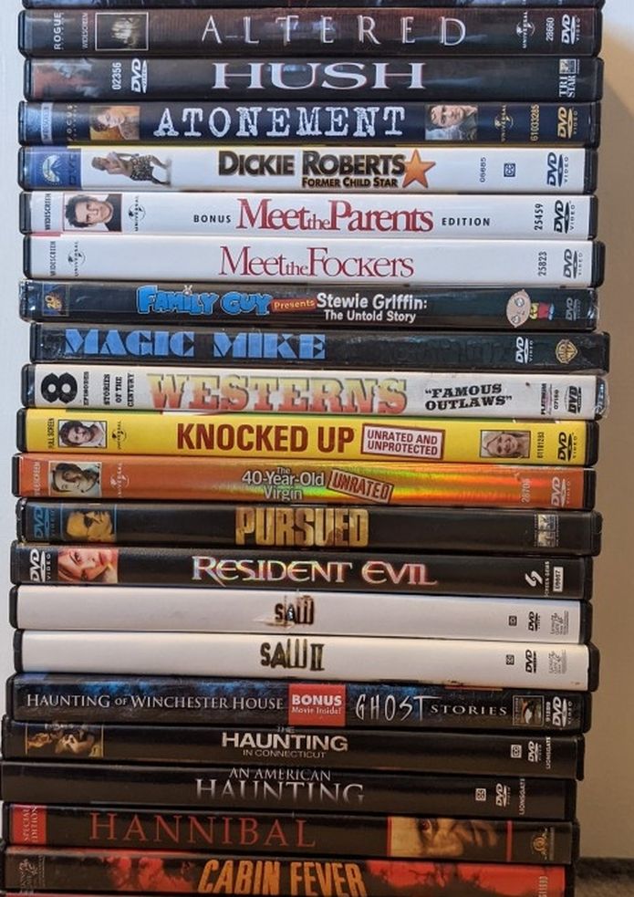 DVD Movies For $1 Each
