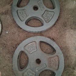 2 45 Pound Weights