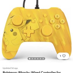 Nintendo Switch Power A Pikachu Wired Controller, working, Waipahu 