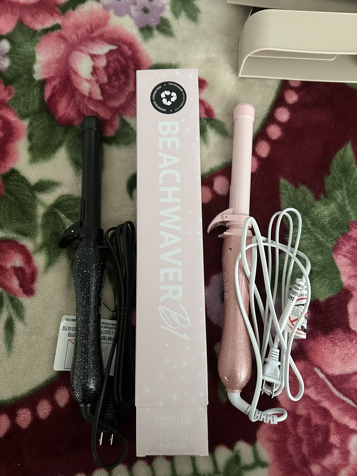 Beachwaver B1 Glitters! Black And Pink