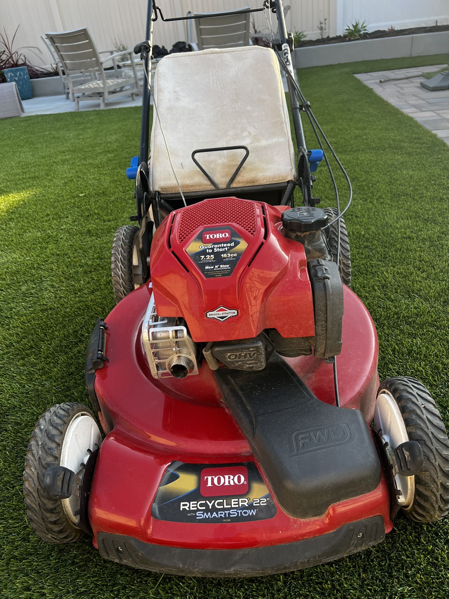 Toro mow and stow 7.25 2025 163cc